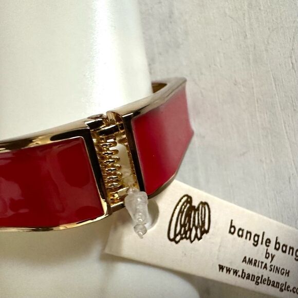 Amrita Singh red enamel square bracelet - Picture 3 of 9